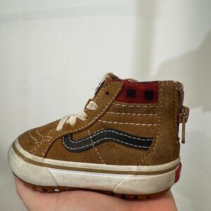 Toddler Vans SK8- Hi Zip Suede